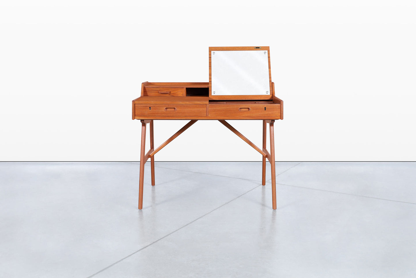Danish Modern Teak Desk/Vanity by Arne Wahl Iversen