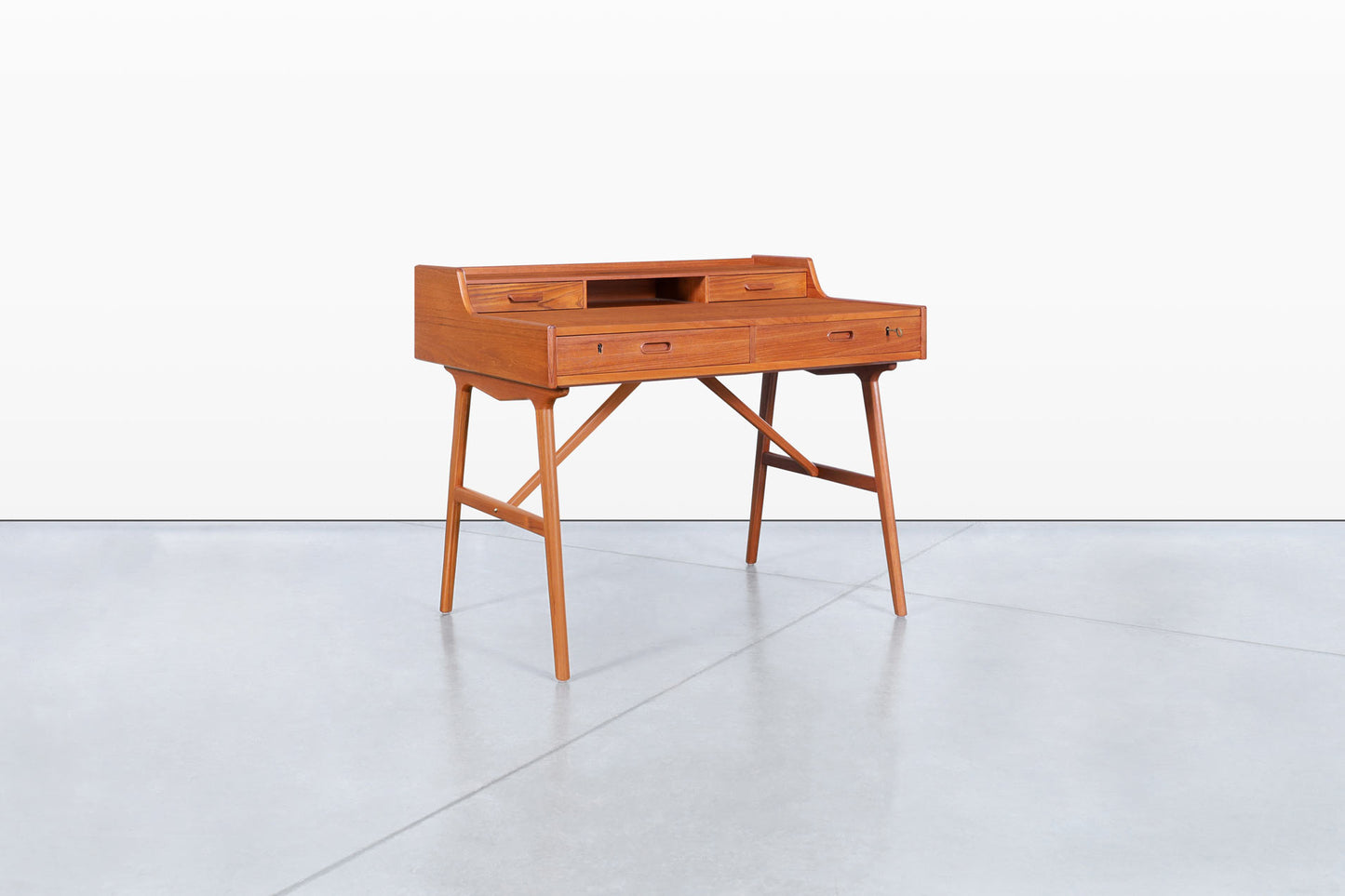 Danish Modern Teak Desk/Vanity by Arne Wahl Iversen
