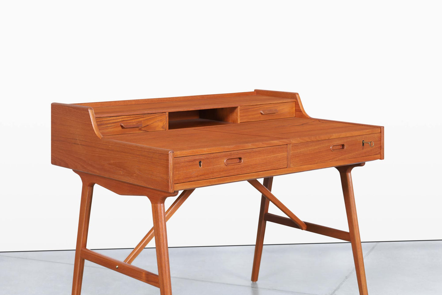Danish Modern Teak Desk/Vanity by Arne Wahl Iversen