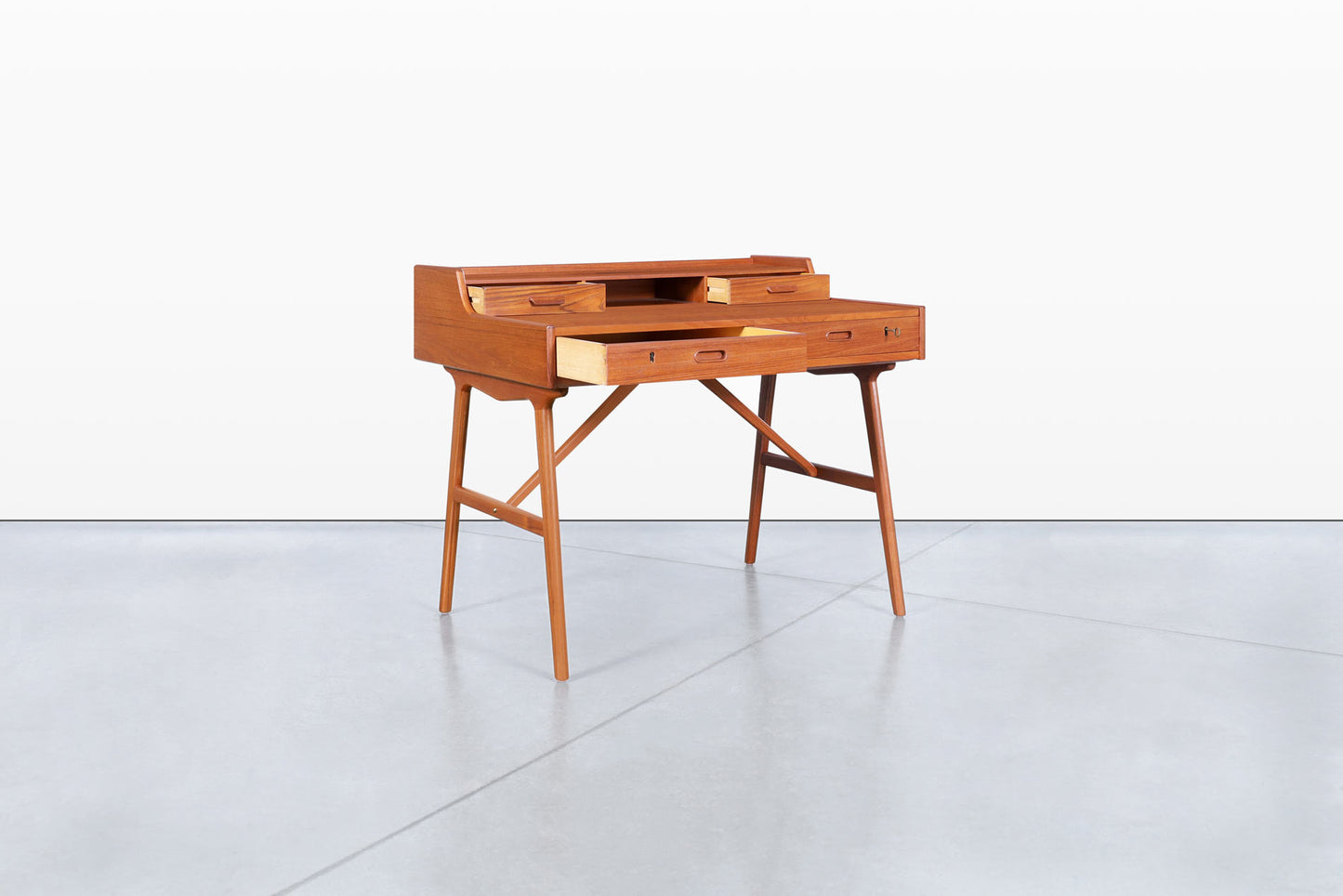 Danish Modern Teak Desk/Vanity by Arne Wahl Iversen