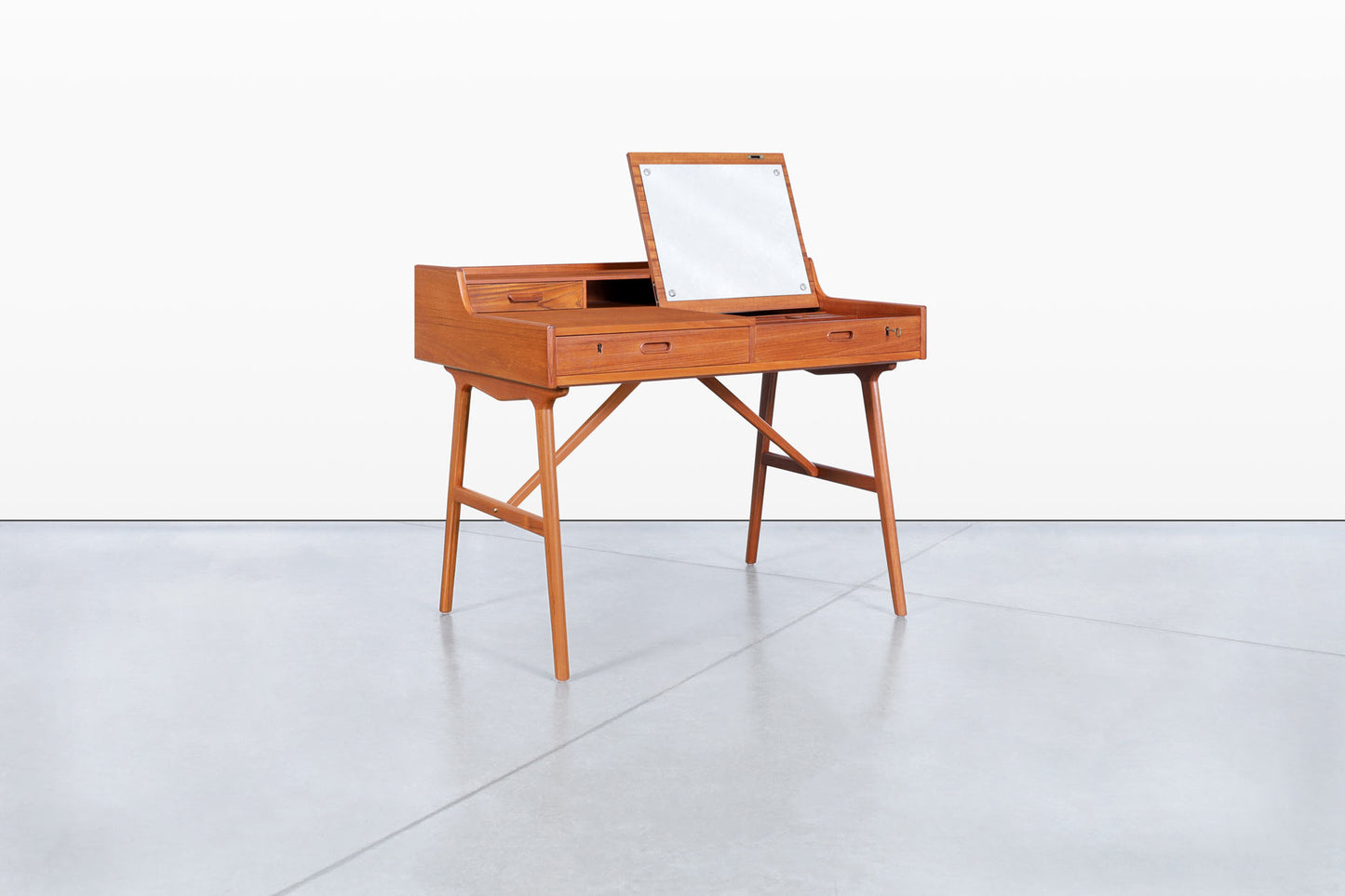 Danish Modern Teak Desk/Vanity by Arne Wahl Iversen