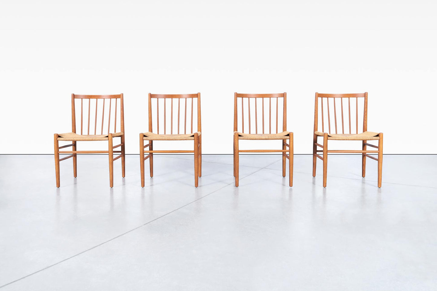 Danish Modern Teak Dining Chairs Model J80 by Jørgen Baekmark