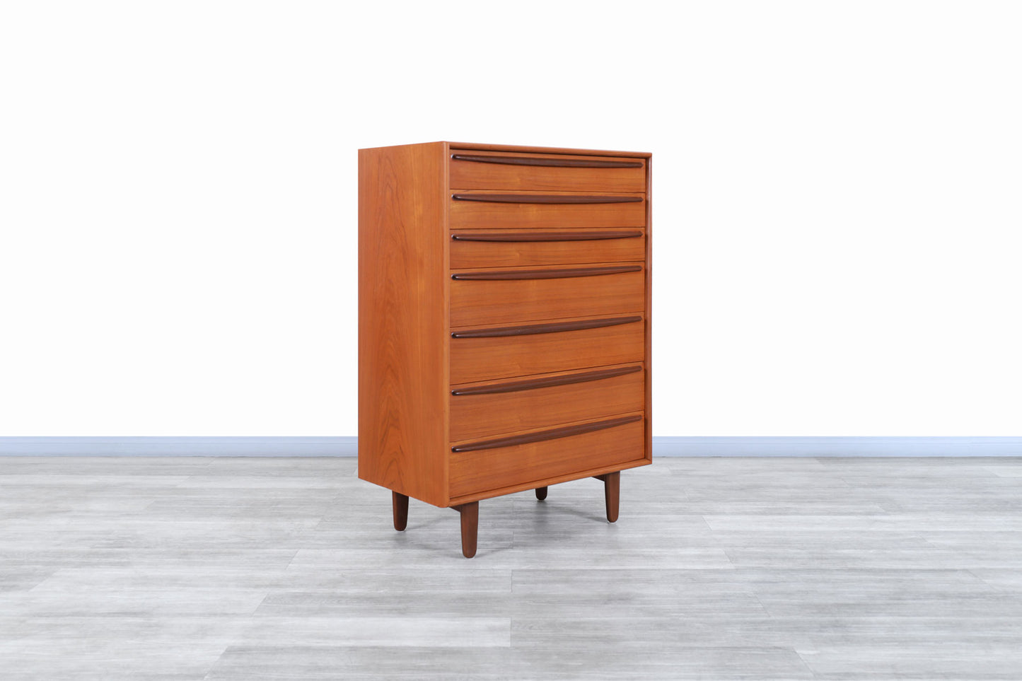 Danish Modern Teak Highboy by Svend A. Madsen for Falster