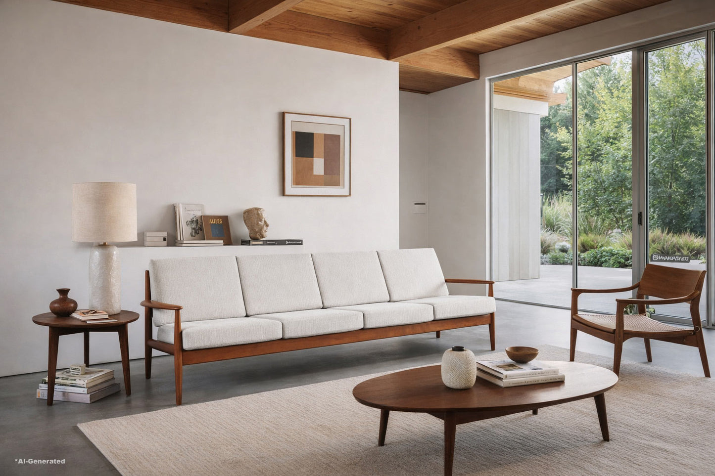 Danish Modern Teak Sofa by Grete Jalk for France and Son