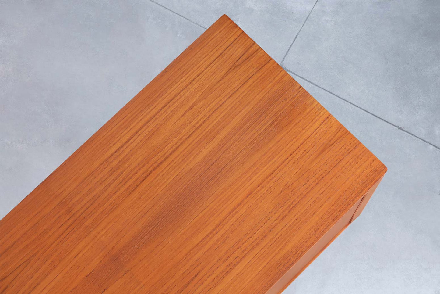 Danish Modern Teak Tambour Door Credenza by Hornslet Mobelfabrik