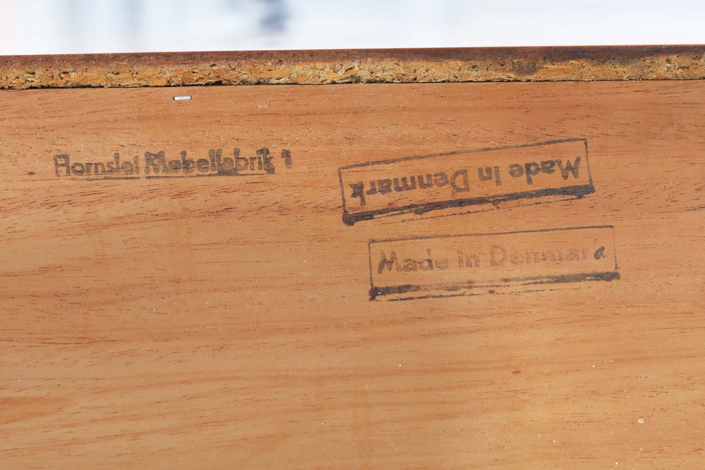 Danish Modern Teak Tambour Door Credenza by Hornslet Mobelfabrik