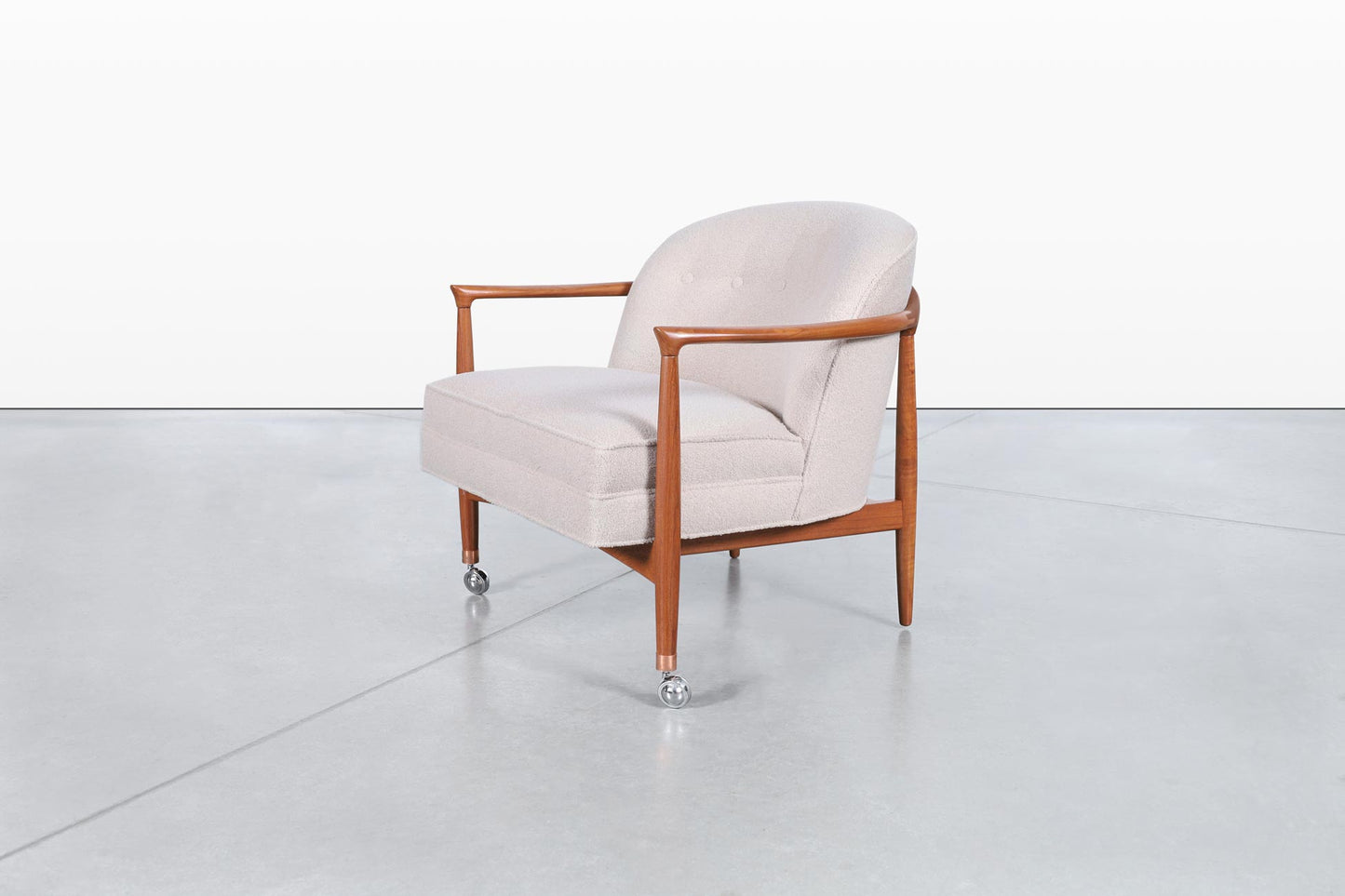 Danish Modern Teak “Barrel” Lounge Chairs by Finn Andersen for Selig