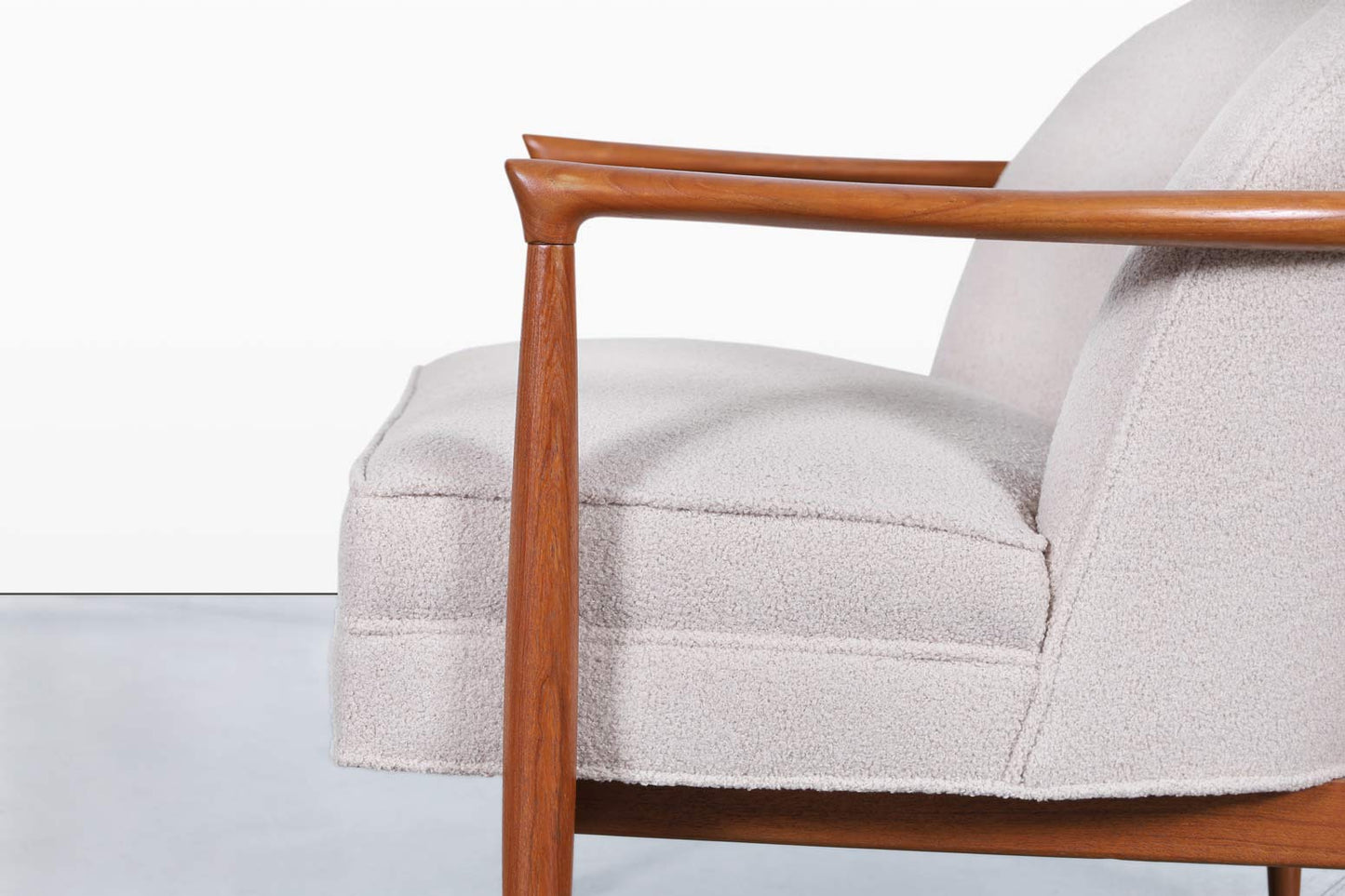 Danish Modern Teak “Barrel” Lounge Chairs by Finn Andersen for Selig