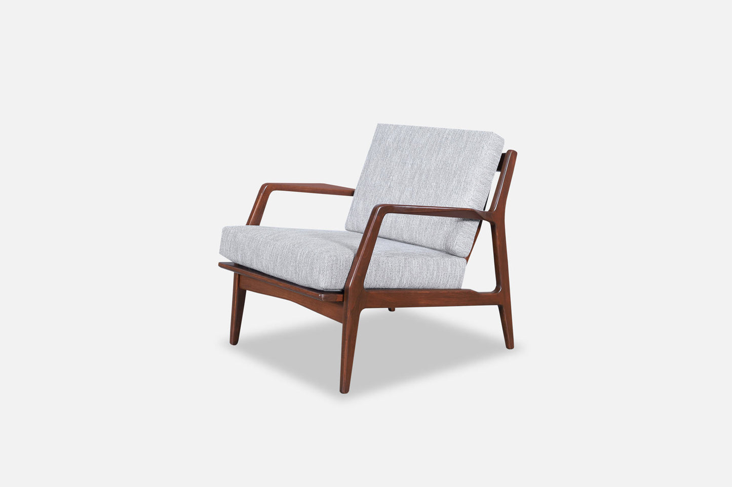 Danish Modern Walnut Lounge Chair by Ib Kofod Larsen