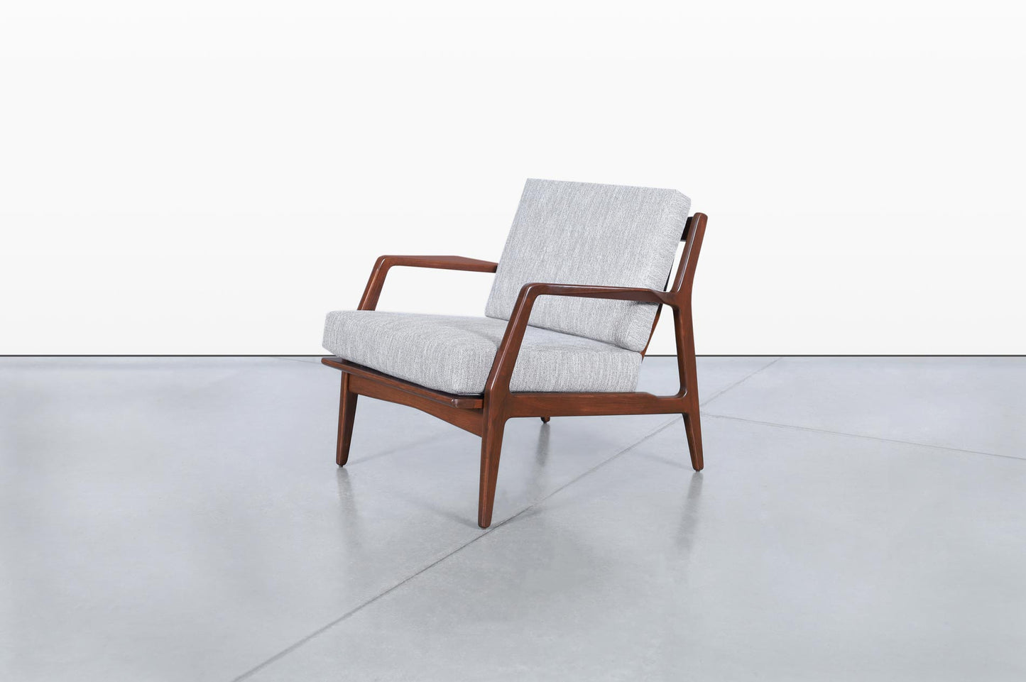 Danish Modern Walnut Lounge Chair by Ib Kofod Larsen