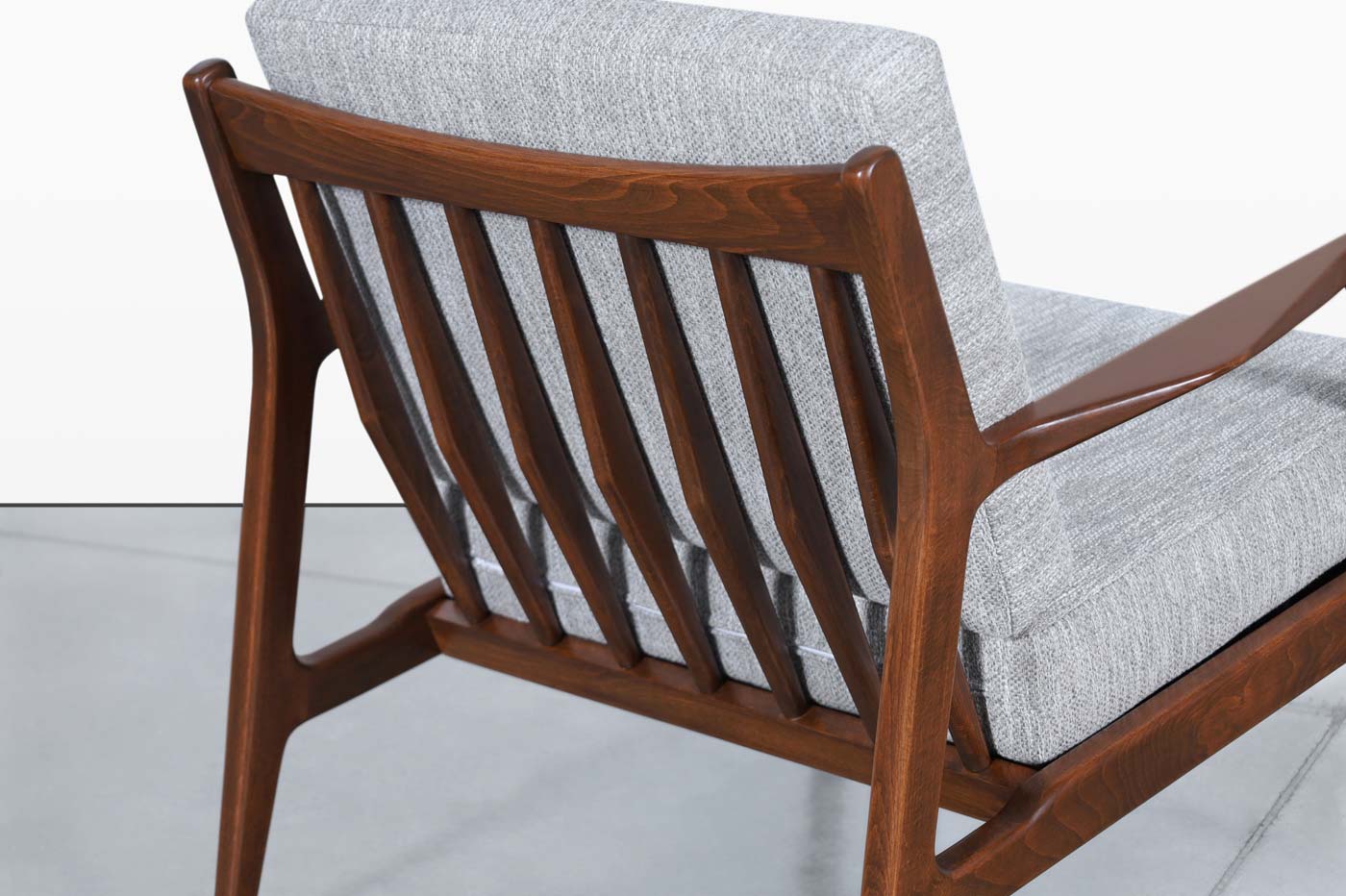 Danish Modern Walnut Lounge Chair by Ib Kofod Larsen