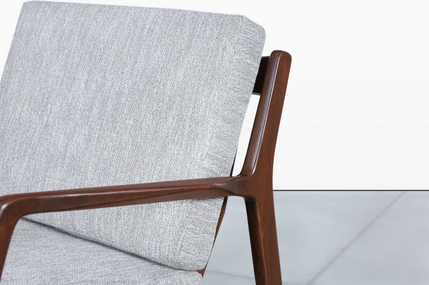 Danish Modern Walnut Lounge Chair by Ib Kofod Larsen