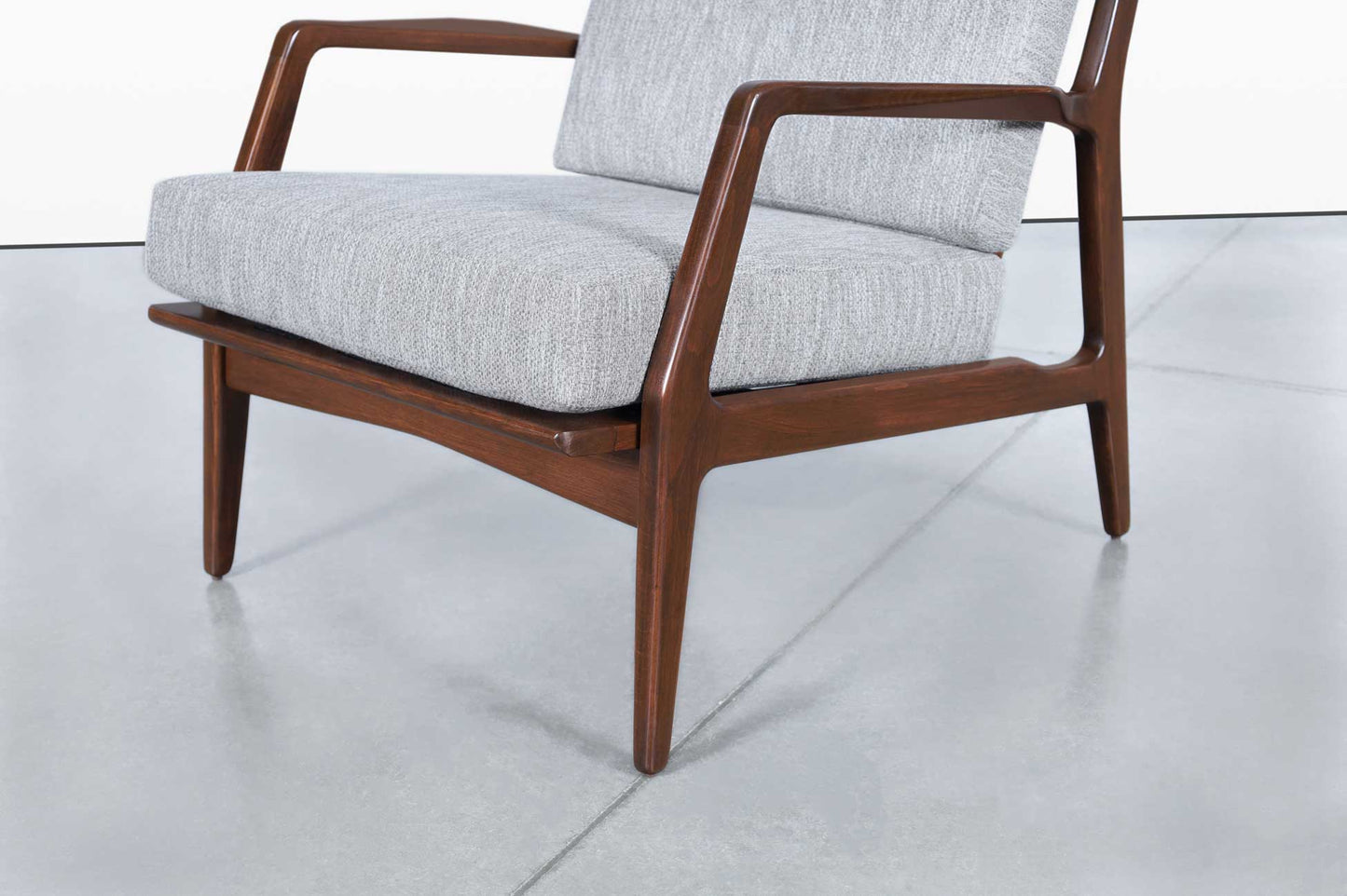 Danish Modern Walnut Lounge Chair by Ib Kofod Larsen