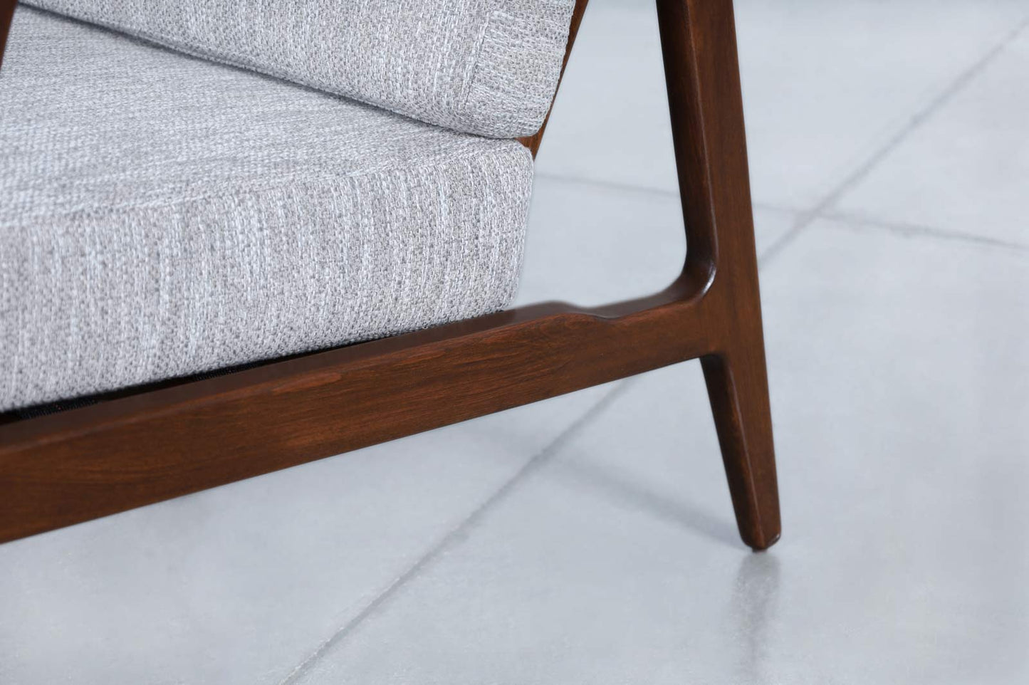 Danish Modern Walnut Lounge Chair by Ib Kofod Larsen