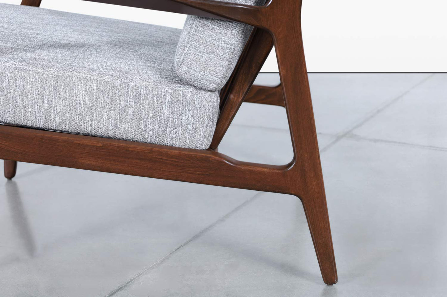 Danish Modern Walnut Lounge Chair by Ib Kofod Larsen