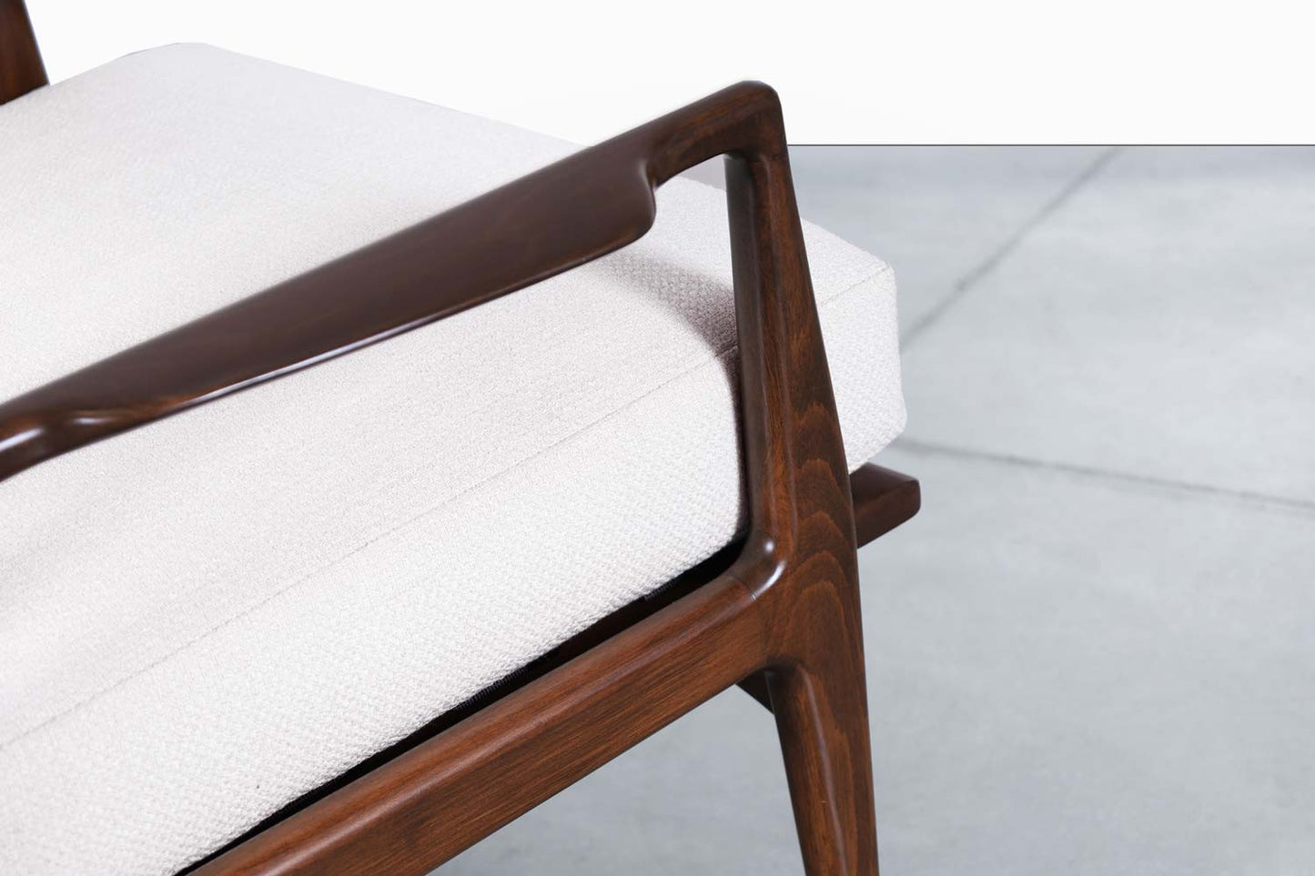 Danish Modern Walnut Lounge Chair by Ib Kofod Larsen for Selig