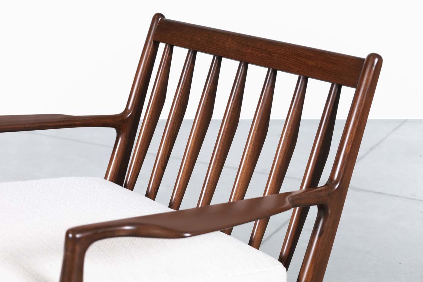 Danish Modern Walnut Lounge Chair by Ib Kofod Larsen for Selig