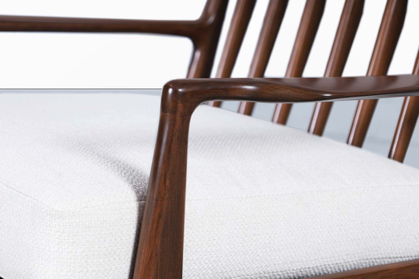 Danish Modern Walnut Lounge Chair by Ib Kofod Larsen for Selig