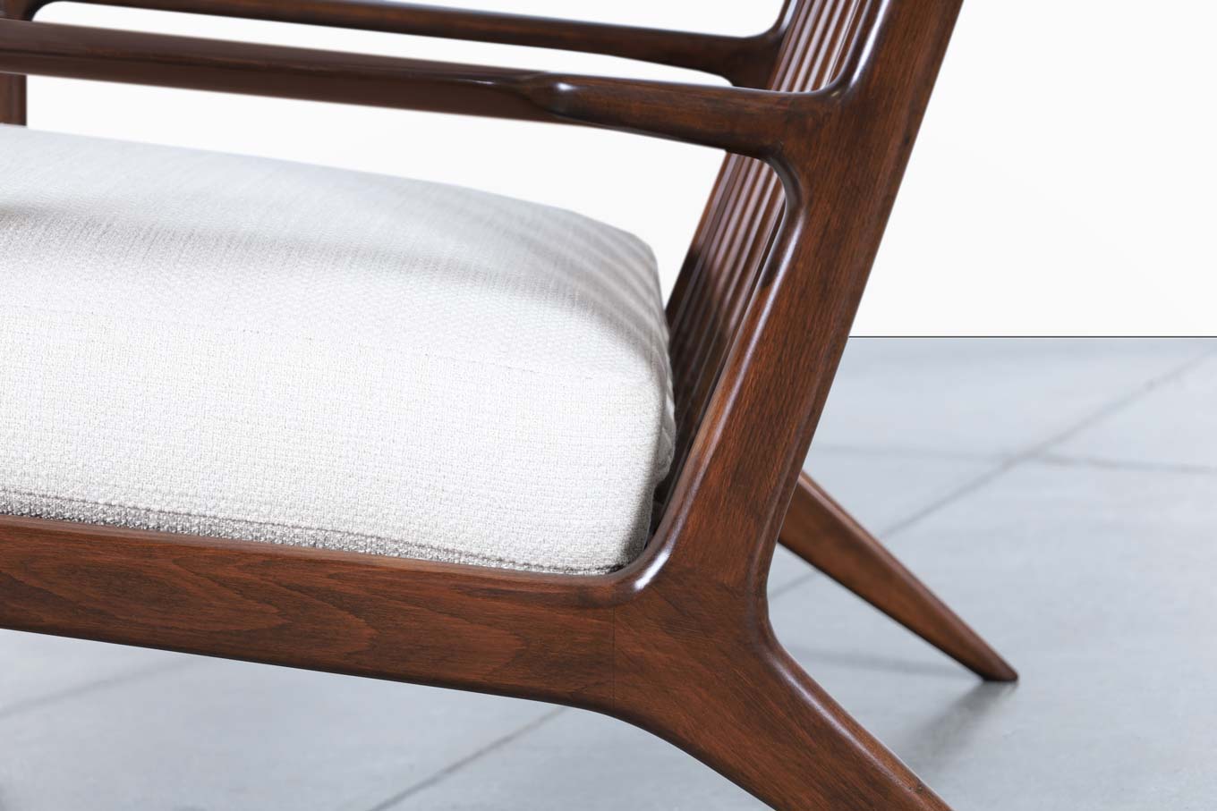 Danish Modern Walnut Lounge Chair by Ib Kofod Larsen for Selig