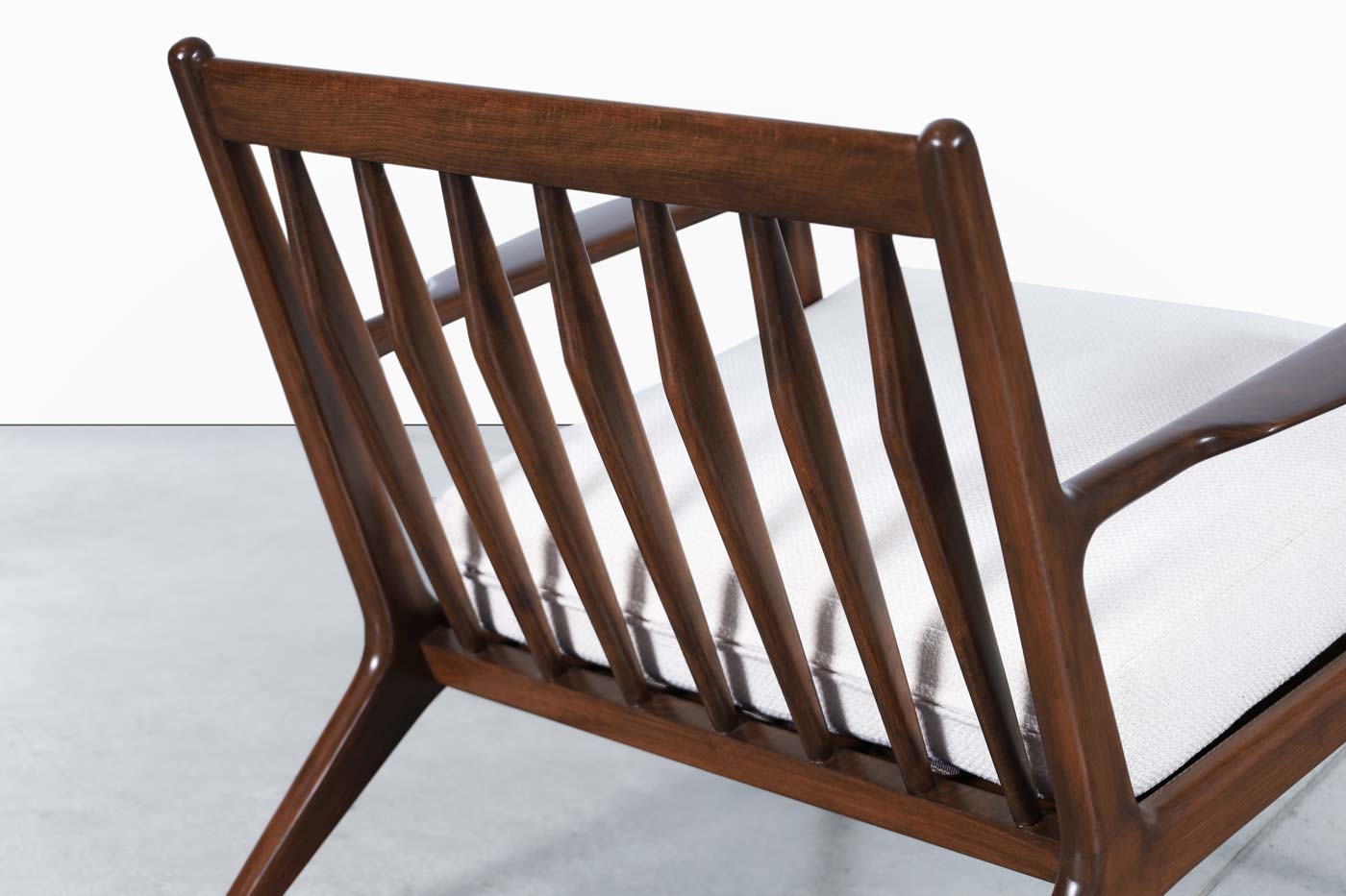 Danish Modern Walnut Lounge Chair by Ib Kofod Larsen for Selig