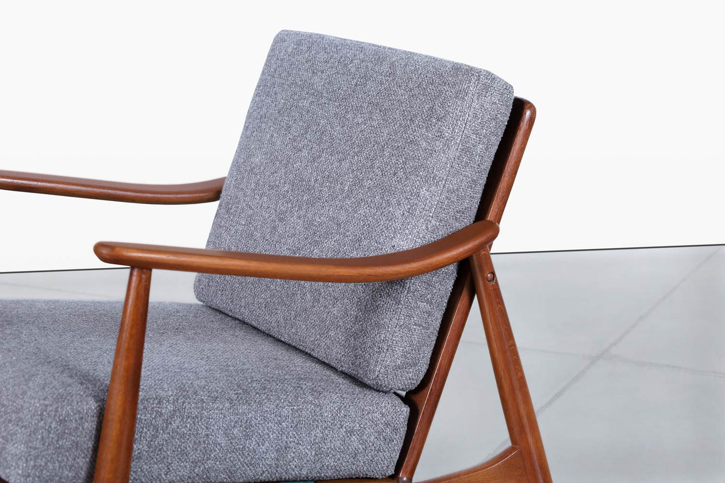 Danish Modern Walnut Lounge Chair by Torben Strandgaard