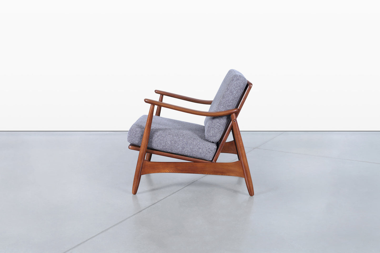 Danish Modern Walnut Lounge Chair by Torben Strandgaard