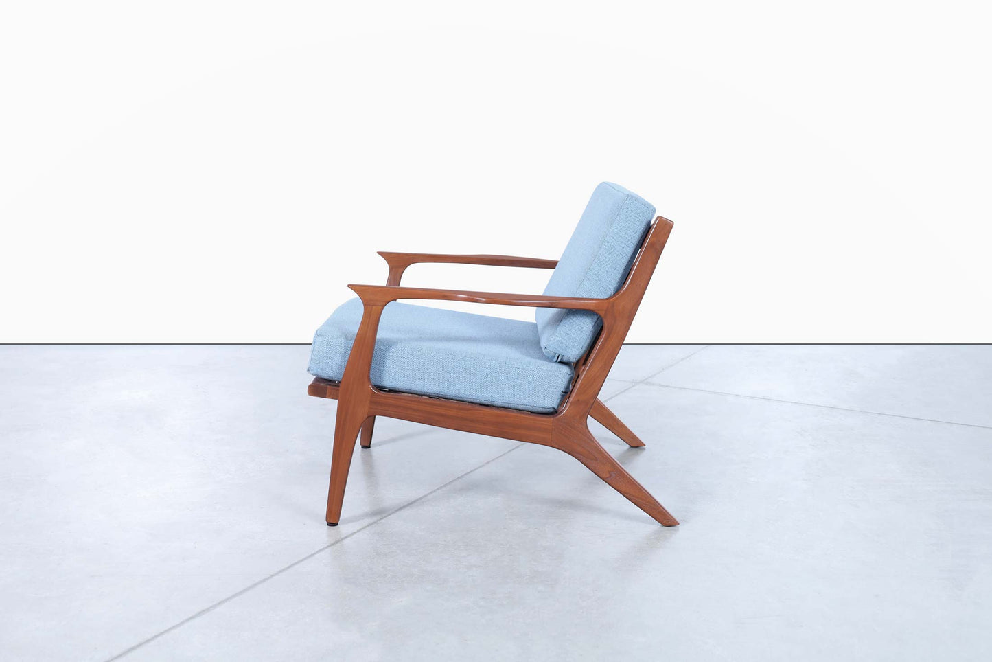 Danish Modern Walnut Lounge Chairs