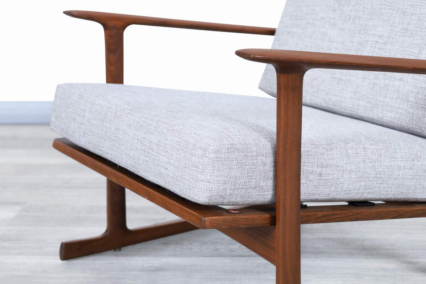 Danish Modern Walnut Lounge Chairs by Ib Kofod Larsen for Selig