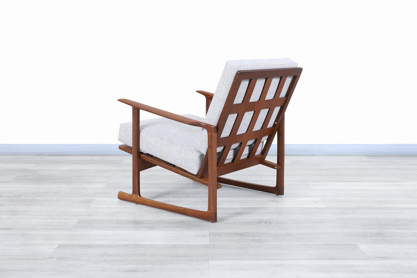 Danish Modern Walnut Lounge Chairs by Ib Kofod Larsen for Selig