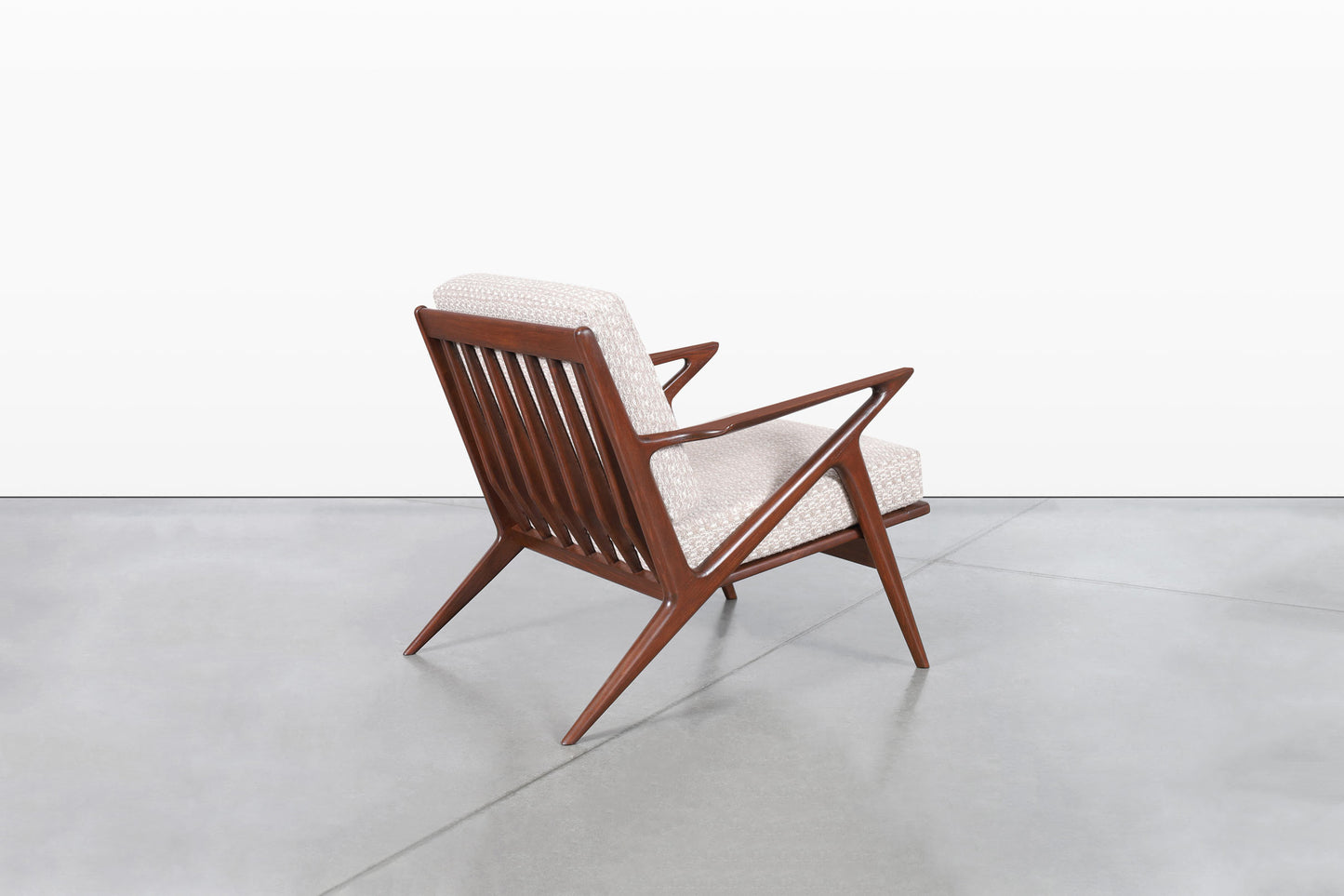 Danish Modern Walnut "Z" Lounge Chairs by Poul Jensen for Selig