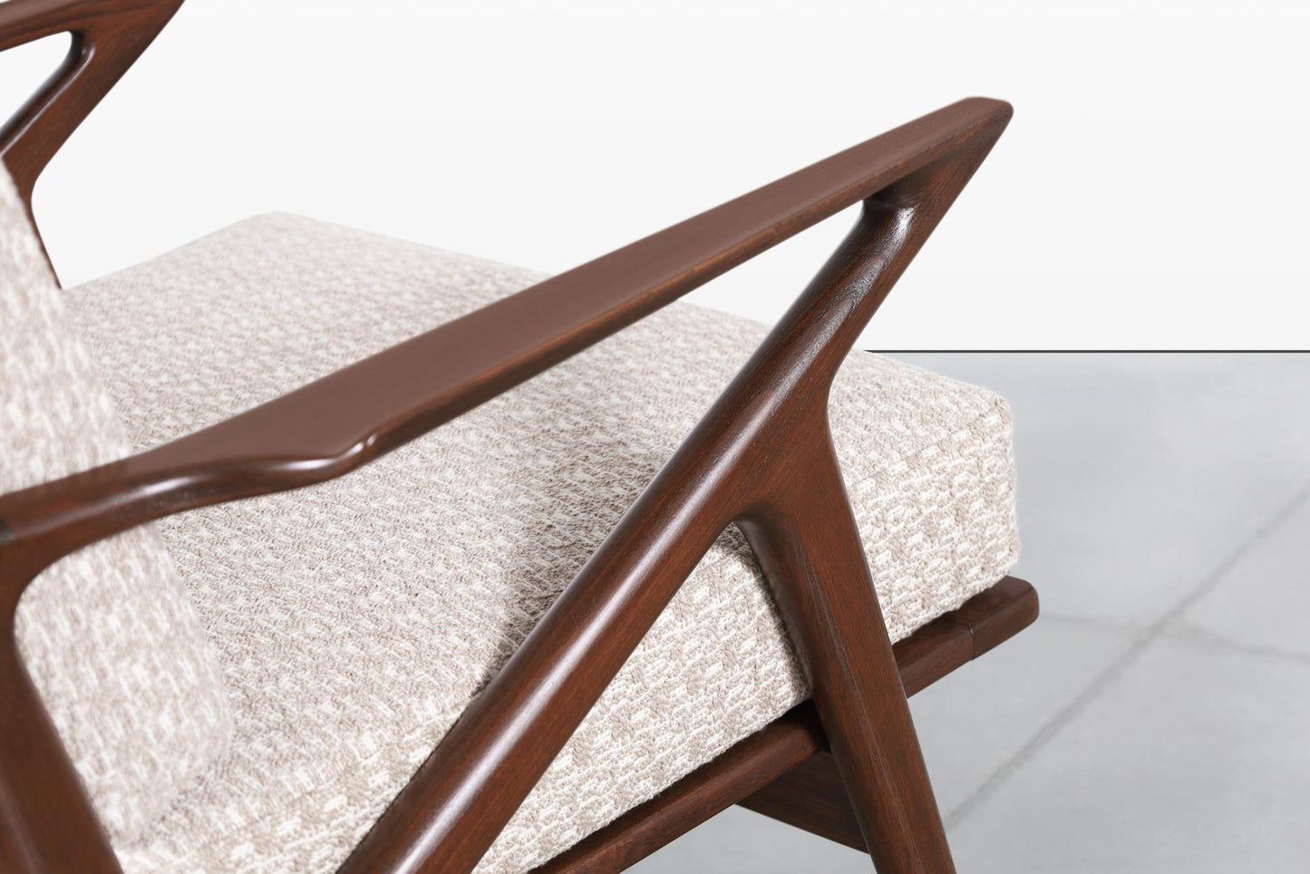 Danish Modern Walnut "Z" Lounge Chairs by Poul Jensen for Selig