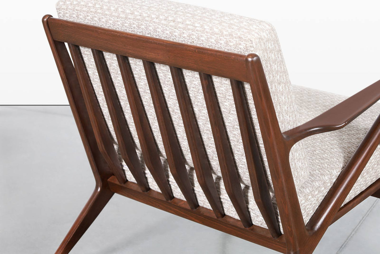 Danish Modern Walnut "Z" Lounge Chairs by Poul Jensen for Selig