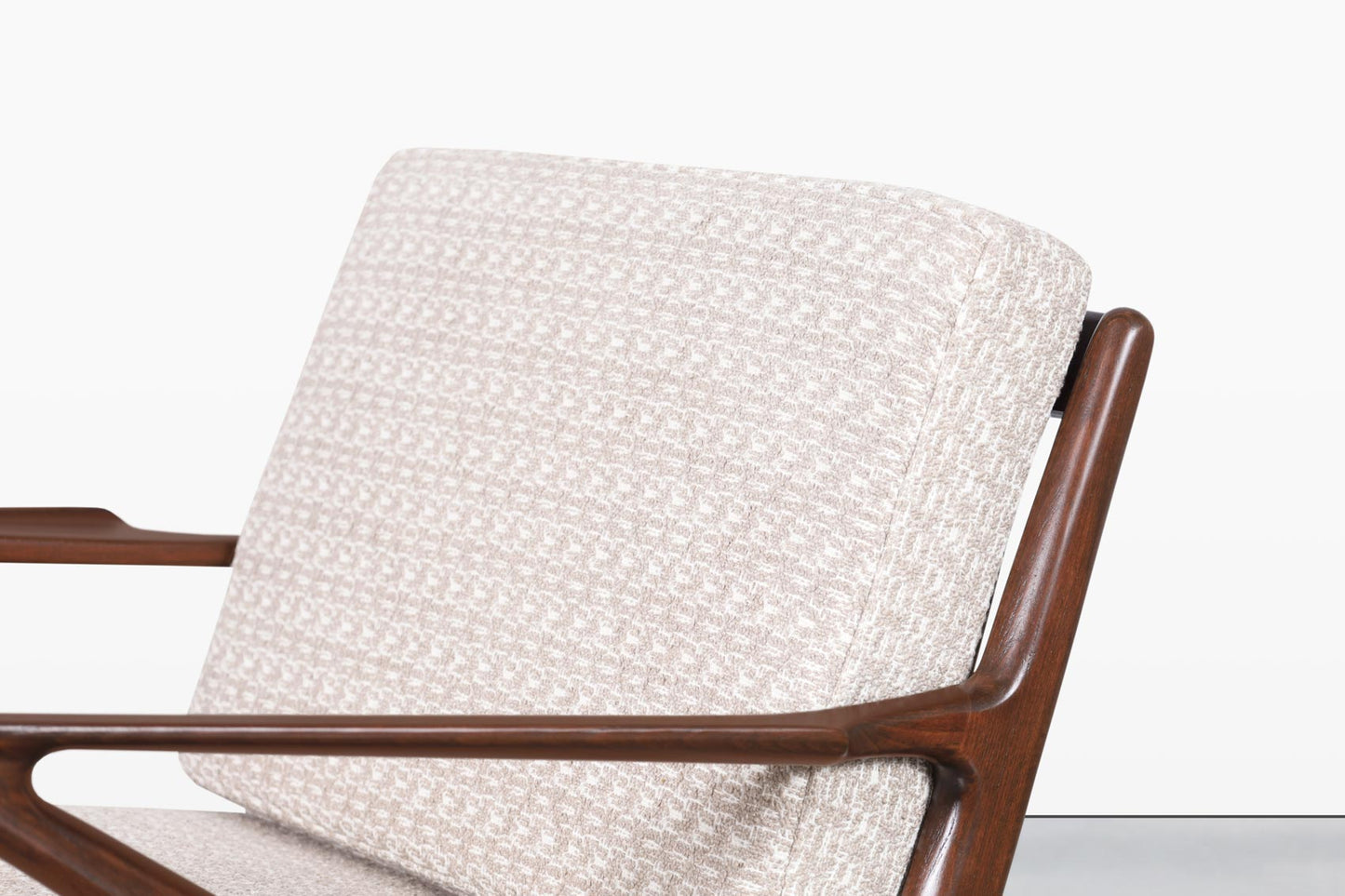 Danish Modern Walnut "Z" Lounge Chairs by Poul Jensen for Selig