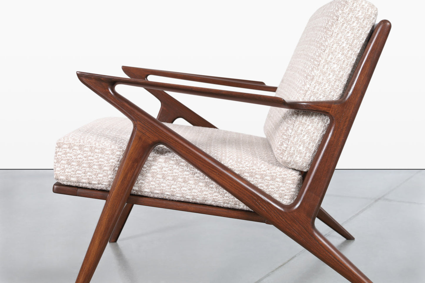 Danish Modern Walnut "Z" Lounge Chairs by Poul Jensen for Selig