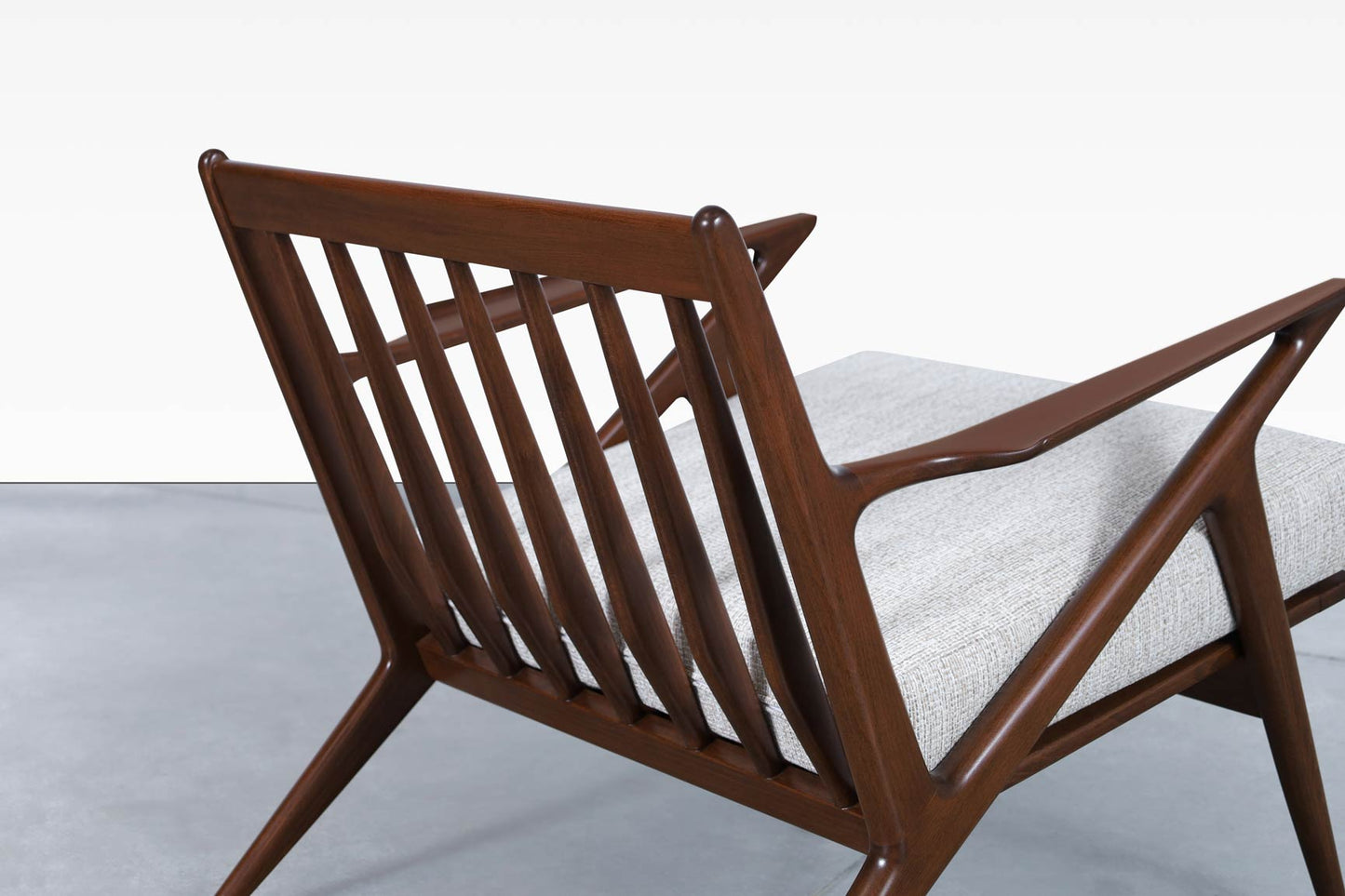 Danish Modern Walnut "Z" Lounge Chairs by Poul Jensen for Selig