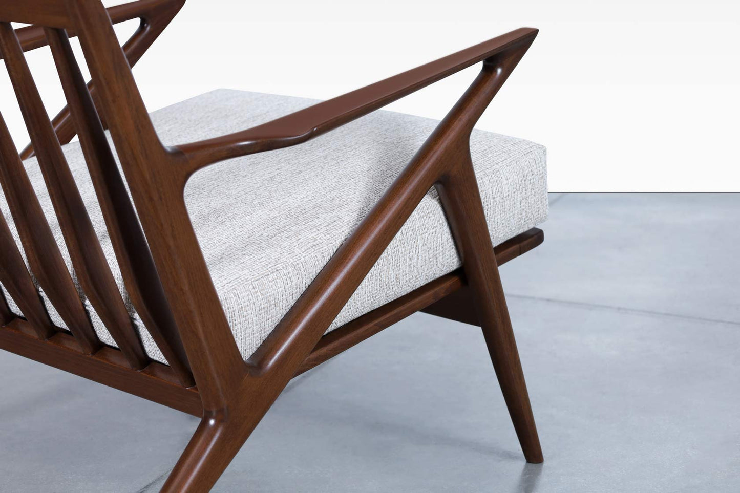 Danish Modern Walnut "Z" Lounge Chairs by Poul Jensen for Selig