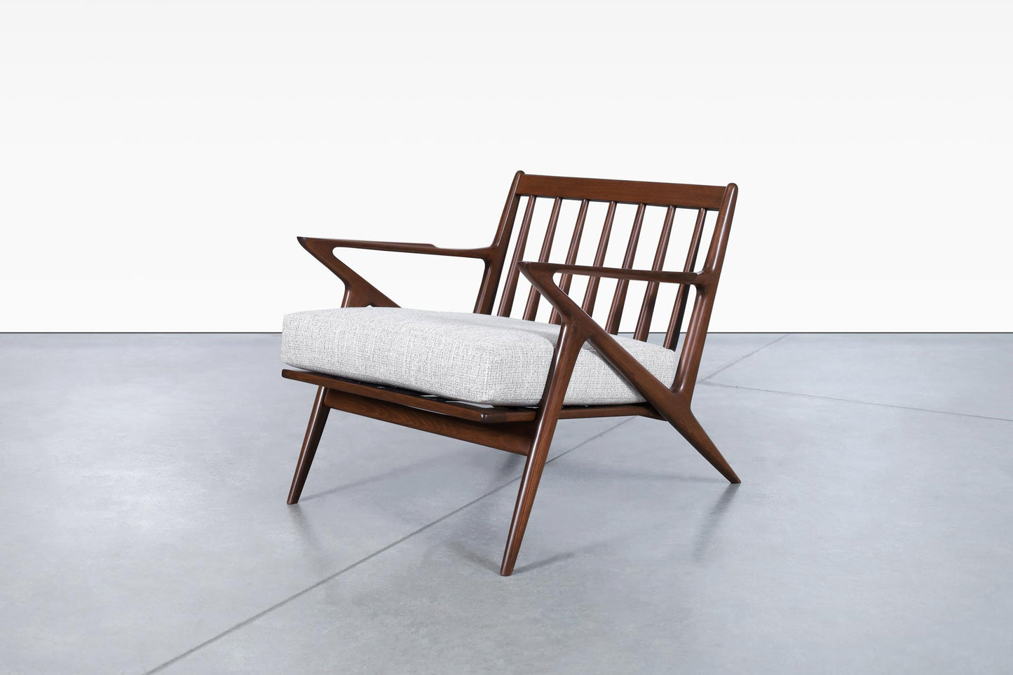 Danish Modern Walnut "Z" Lounge Chairs by Poul Jensen for Selig