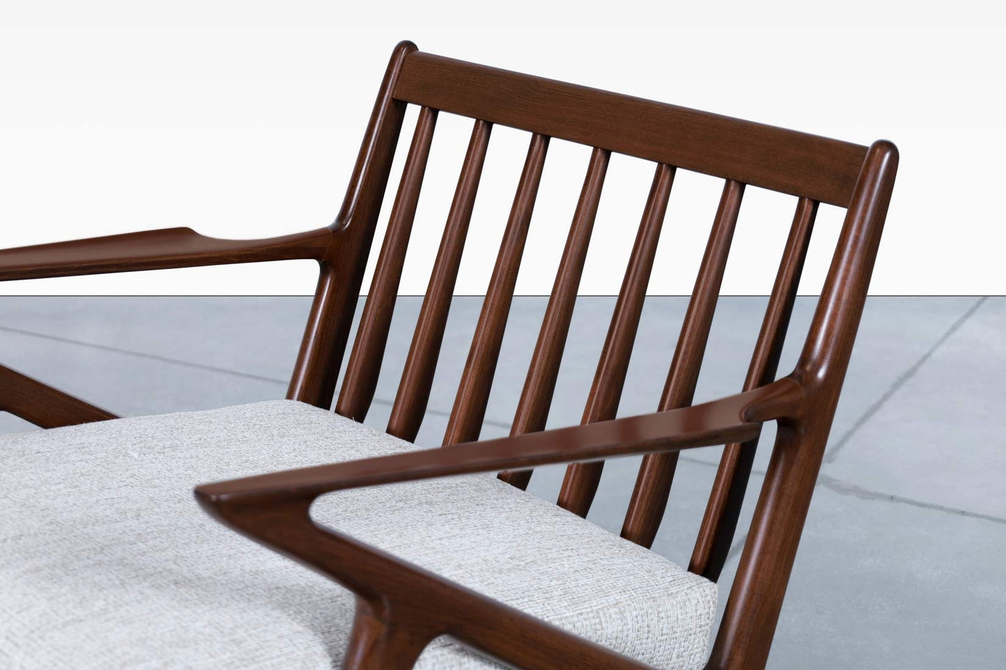 Danish Modern Walnut "Z" Lounge Chairs by Poul Jensen for Selig