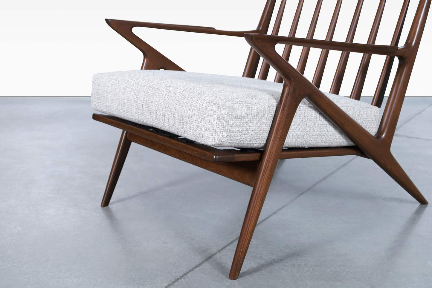 Danish Modern Walnut "Z" Lounge Chairs by Poul Jensen for Selig