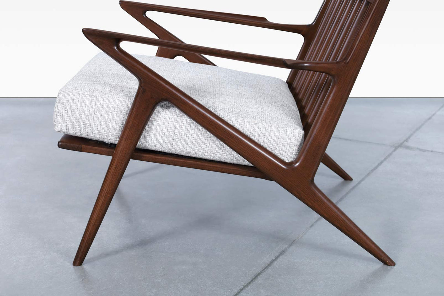 Danish Modern Walnut "Z" Lounge Chairs by Poul Jensen for Selig