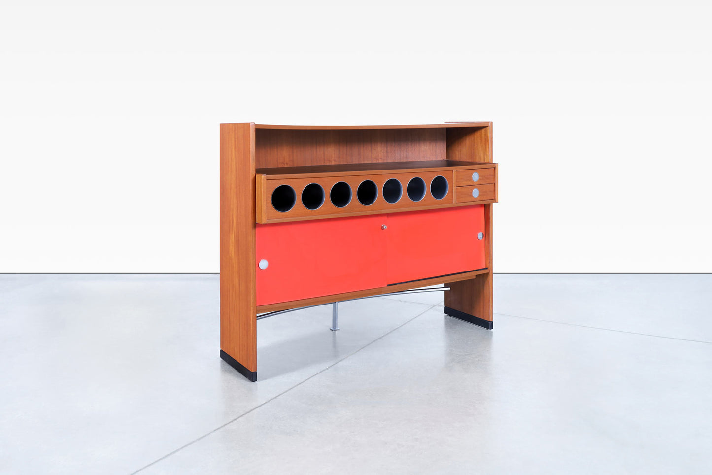 Danish Teak "Boomerang" Dry Bar by Erik Buch for Dyrlund