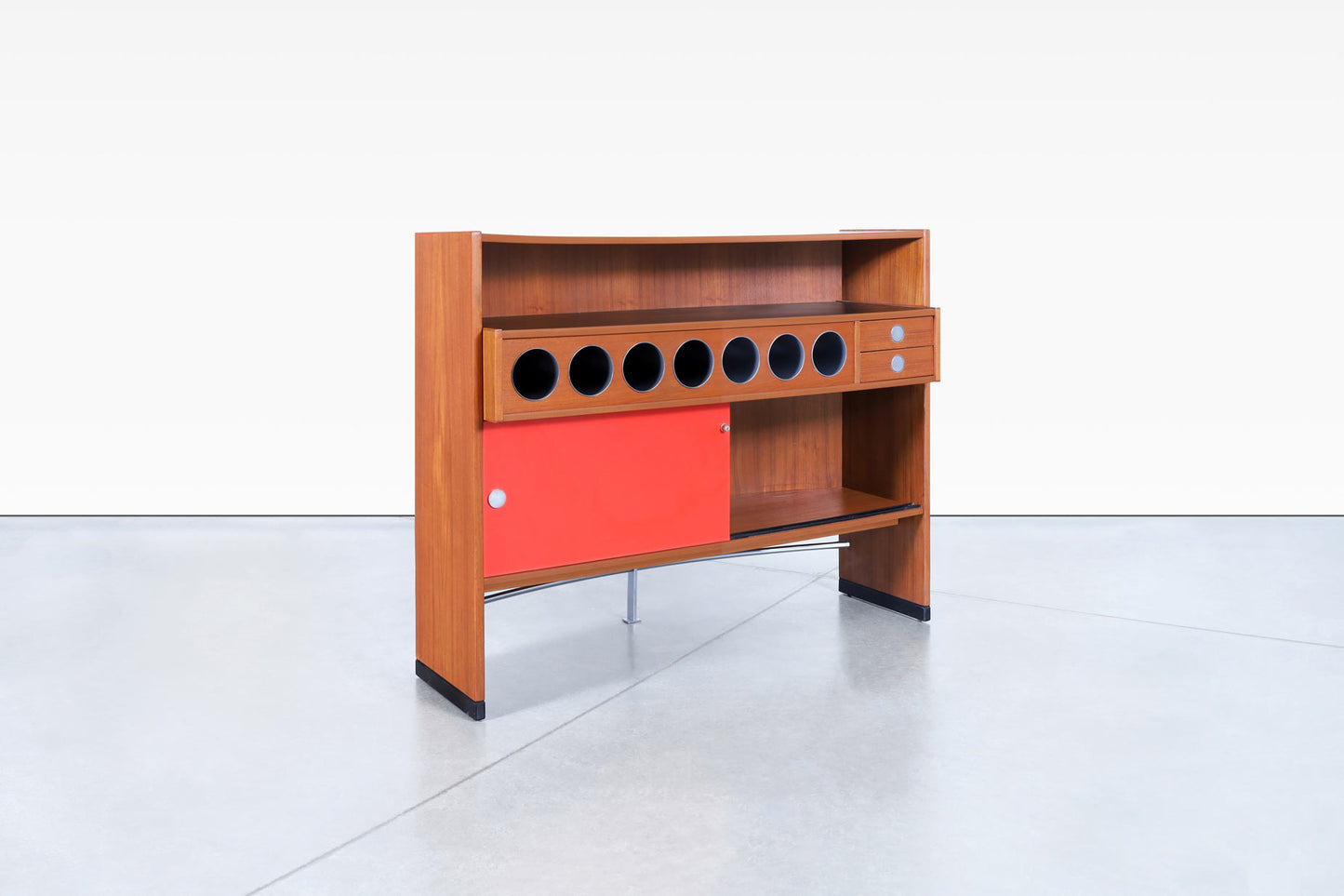 Danish Teak "Boomerang" Dry Bar by Erik Buch for Dyrlund