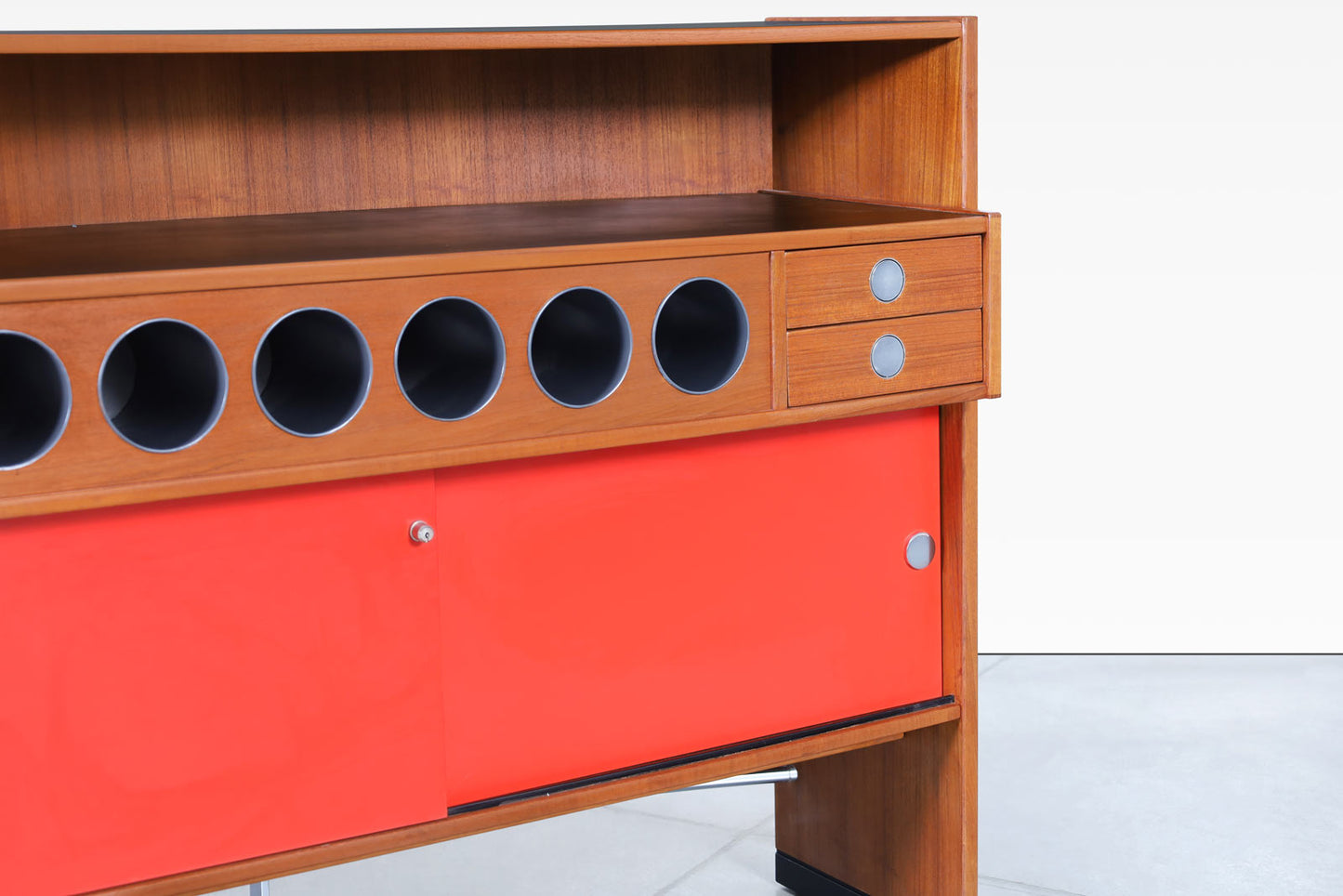 Danish Teak "Boomerang" Dry Bar by Erik Buch for Dyrlund