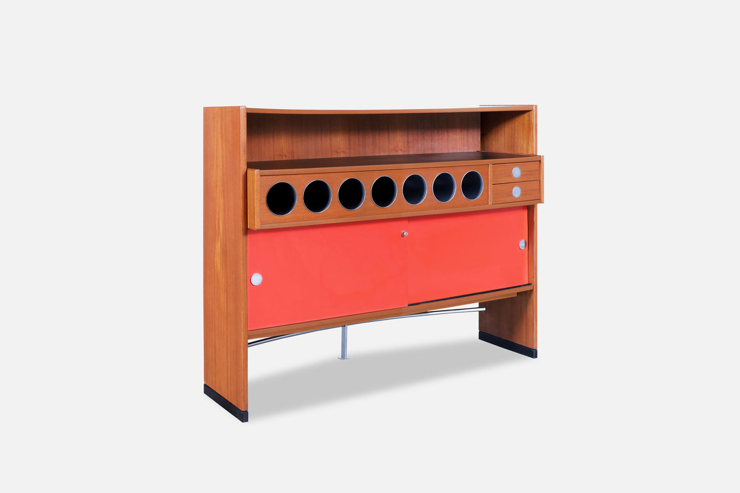 Danish Teak "Boomerang" Dry Bar by Erik Buch for Dyrlund