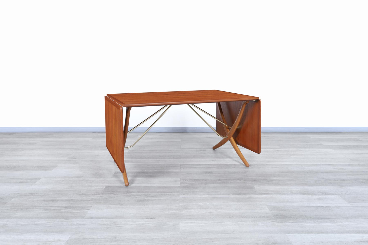 Danish Modern AT-304 Teak and Oak Dining Table by Hans J. Wegner