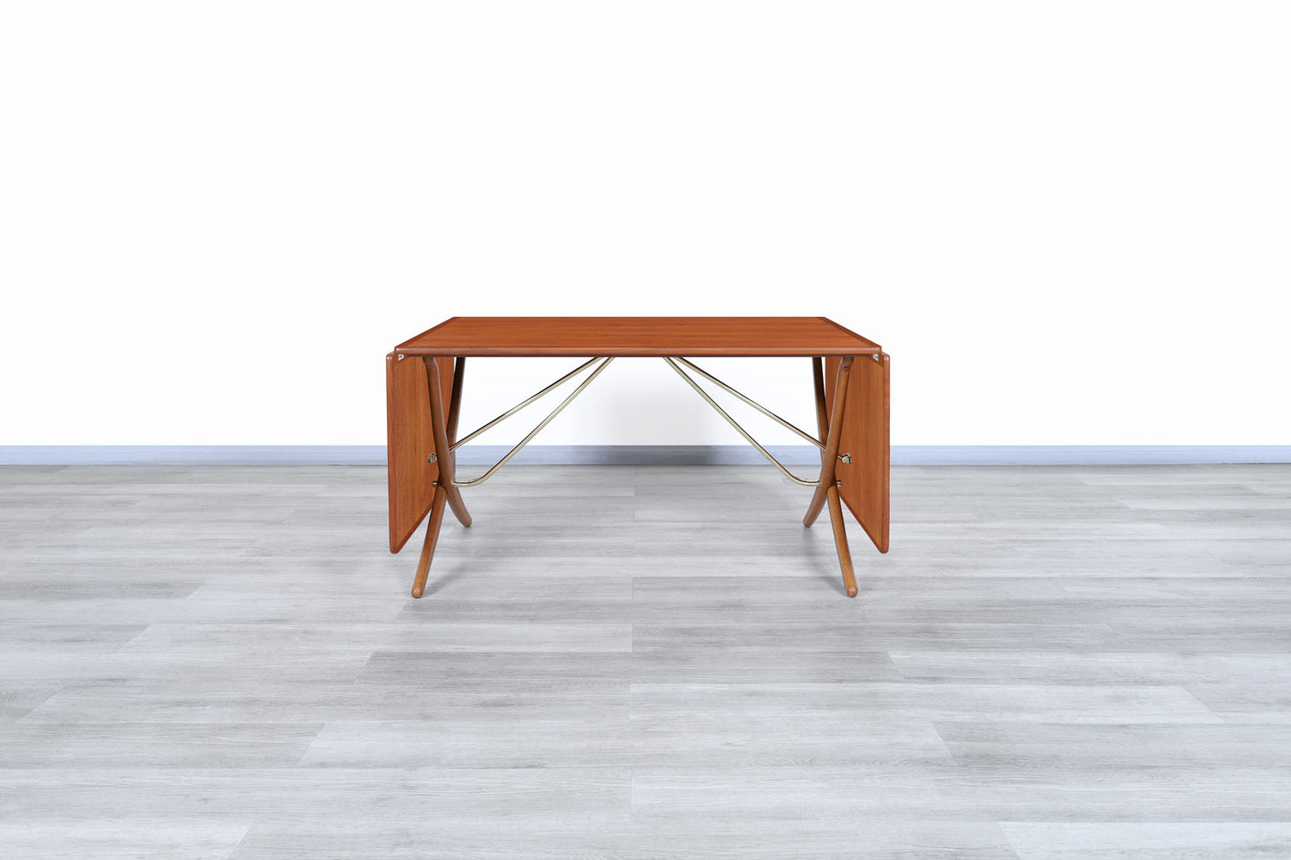 Danish Modern AT-304 Teak and Oak Dining Table by Hans J. Wegner