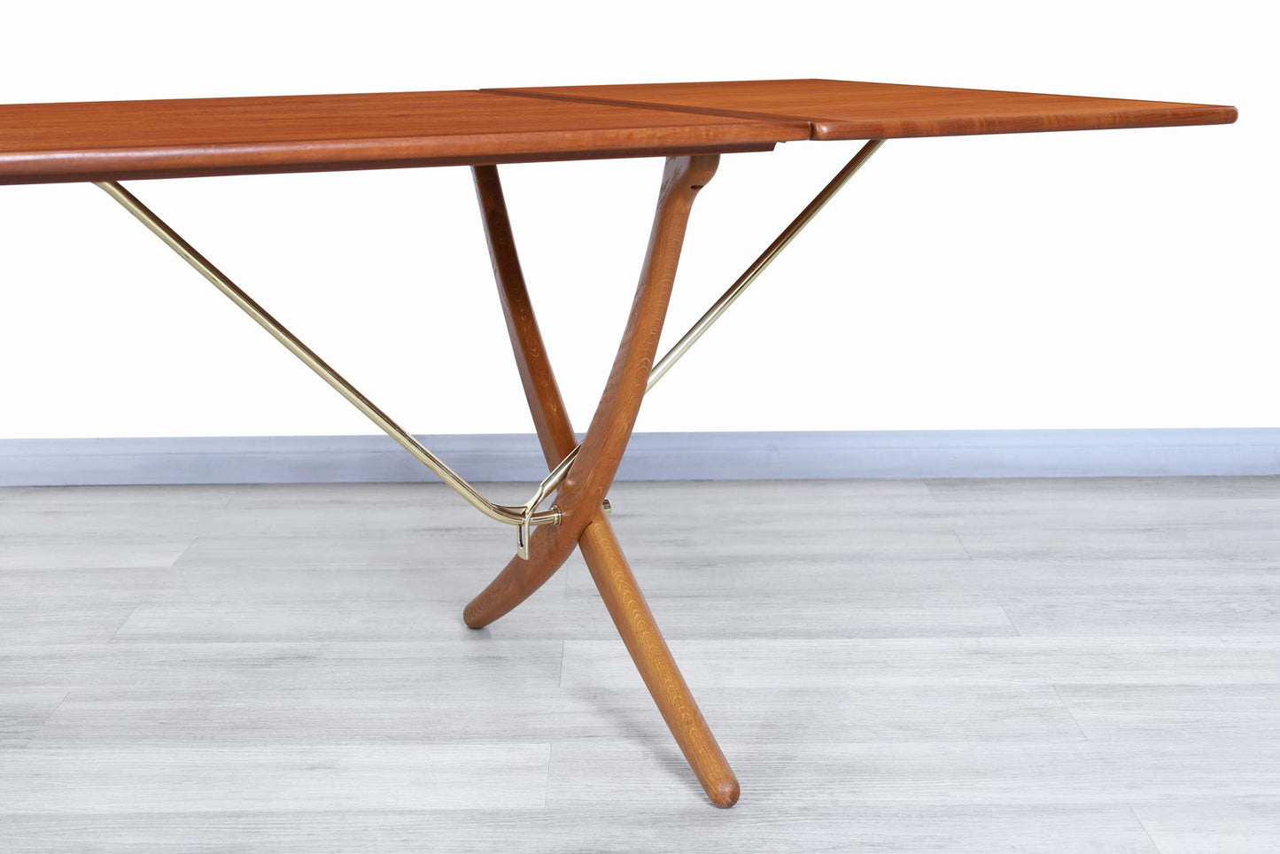 Danish Modern AT-304 Teak and Oak Dining Table by Hans J. Wegner