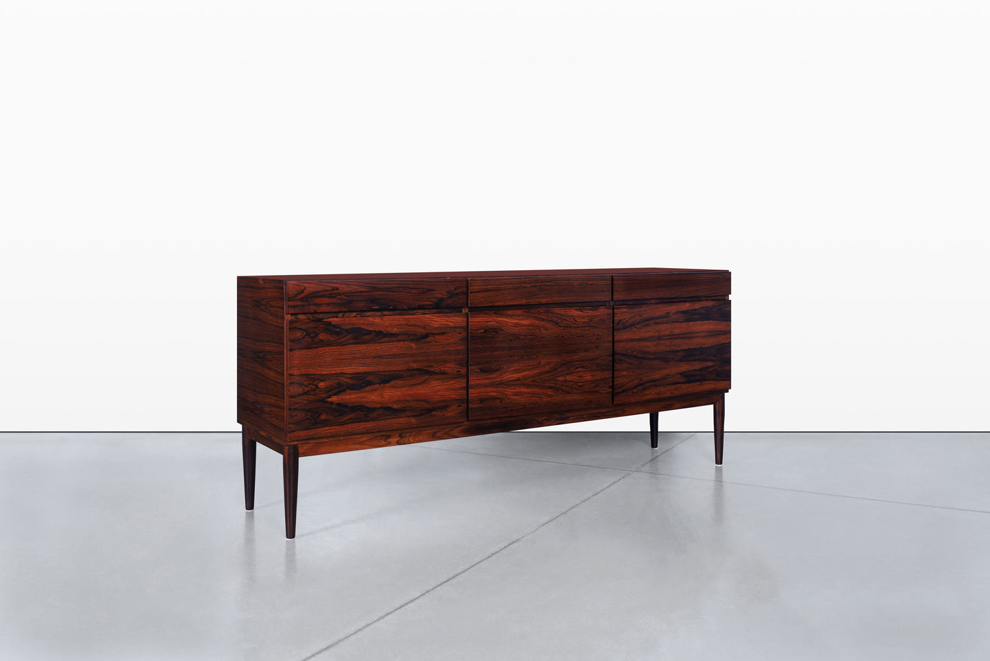 Danish Modern Brazilian Rosewood Credenza by Ib Kofod Larsen