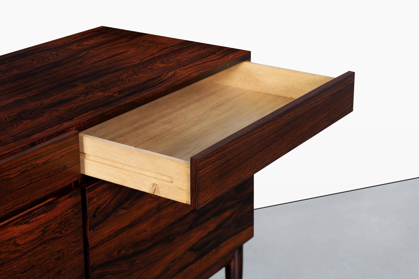Danish Modern Brazilian Rosewood Credenza by Ib Kofod Larsen