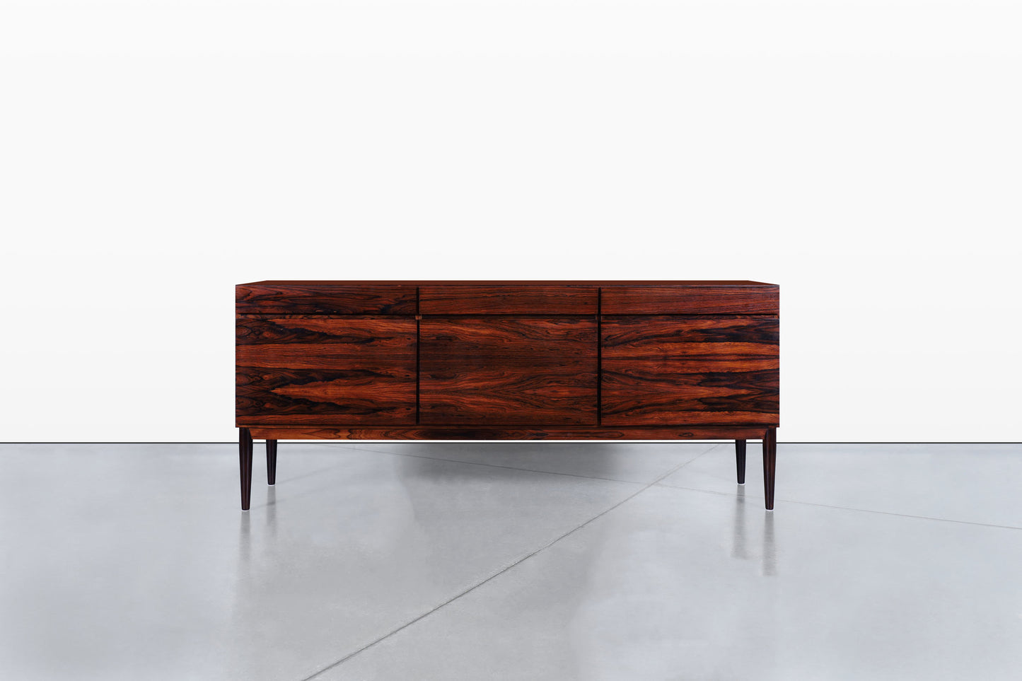 Danish Modern Brazilian Rosewood Credenza by Ib Kofod Larsen